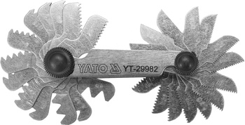 Hřebenové měřidlo Yato pro závity Whitworth YT-29982