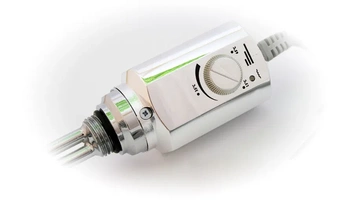 Elektrický koupelnový ohřívač Volux 900W s termostatem chrom RD 10.900CH