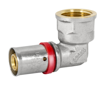 Koleno diamantové KOL-DZ PEX-AL-PEX 25x3/4" lisovaný vnitřní závit mosaz FZZ-005.3/4X25.KOL-D