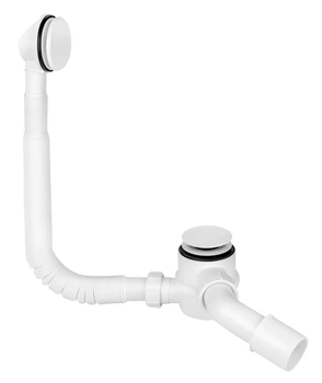 Vanový sifon McAlpine click-clack bílý HC2600CL-WH