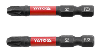 Rázové bity Yato 1/4 "x50mm PZ3 2 kusy YT-78045