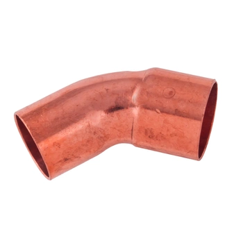 ohyb bradavky 45 stupňů. měď 1Kx22mm