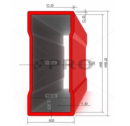 Pro úroveň Pro600 Vytrvalost 100 cm 3-01-01-A1-100