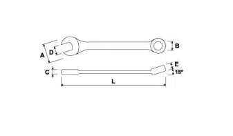Kombinovaný klíč S&R 20mm 270002720