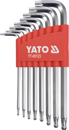 Sada klíčů Yato torx s kuličkou T9-T40 8dílná YT-05123