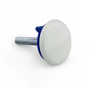 Bílá dřezová zátka, 50 mm