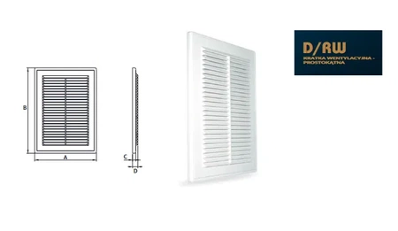 Ventilační mřížka Dospel Classic D/180x250 RW bílá 007-0172