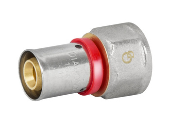 Diamantový konektor ZŁ-CH PEX-AL-PEX 20x1" lisovaný vnitřní závit mosaz FZZ-002.1X20.ZŁ-DZ