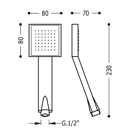 Sprchová hlavice Tres Loft Antical chrom 134612