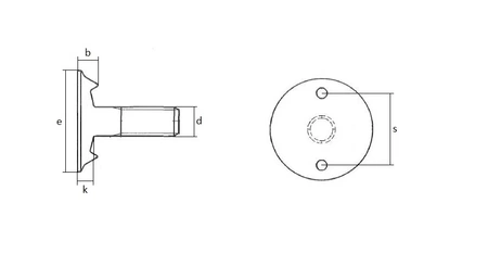 Talířový šroub DIN 15237 M08x20