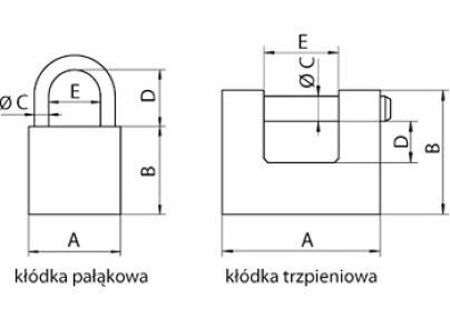 Visací zámek Mars 50 6-6060 s více západkami