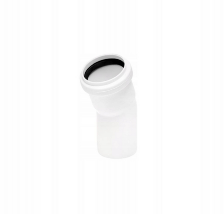 Koleno odpadní 15 stupňů 40mm bílé