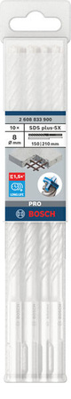 BOSCH vrták PRO SDS plus-5X 10x150x210mm 2608833903