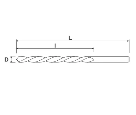 S&R vrták do kovu 4mm GL série 107000400