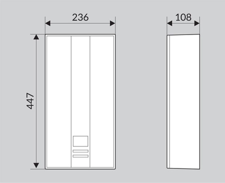 Wijas průtokový elektrický ohřívač 11/13,5/15kW POW-LCD11/13,5/15MULTI