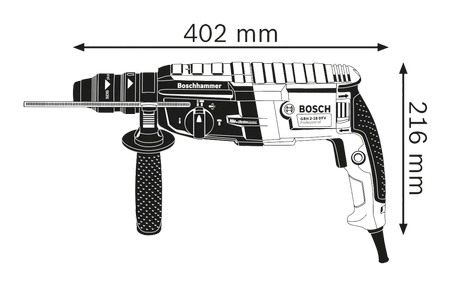 Vrtací kladivo Bosch GBH 2-28 F s držákem SDS plus 0611267600