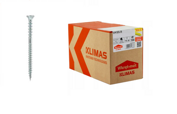 Šrouby-Met WKSS 6x110mm distanční šrouby s torxovou hlavicí pro vyrovnávací latě 100 kusů WKSS-60110-B