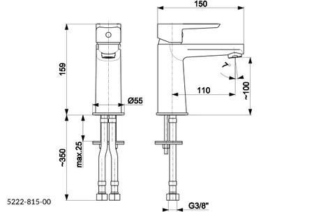 KFA Armatura Neon stojánková umyvadlová baterie 5222-813-00