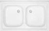Polimat 2miskový akrylátový dřez ZD-60 60x80cm 1003
