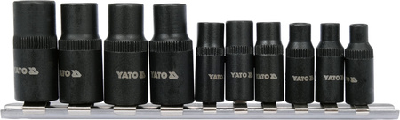 Sada 10dílných adaptérů na baterie Yato YT-29280