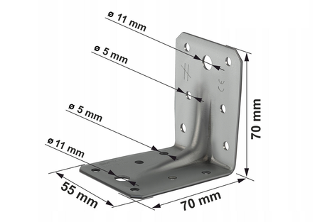 Simpson Strong-Tie vyztužený úhlový konektor 70x70x55x2mm ABR70