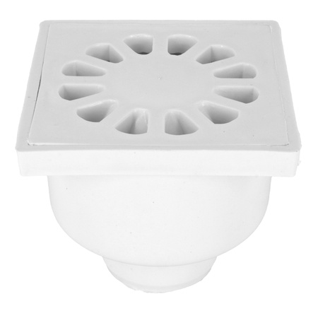 DES kanalizační rošt fi 50 10x10 spodní plastový bílý 01.016.002