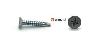 Samovrtný šroub do kovu, pozinkovaný kužel, 4,2x19mm