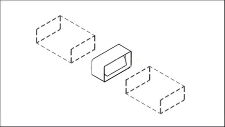 Doplňkový plochý konektor s tlumičem D/LPP 110x55 007-0306