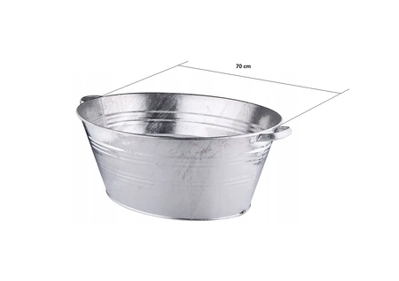Oválná vana pozinkovaná, 70 cm