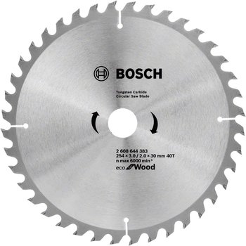Bosch pilový kotouč Eco na dřevo 254x30x3,0mm 2608644383