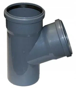 Odpadní tričko Aquer 75mm 67 stupňů šedé