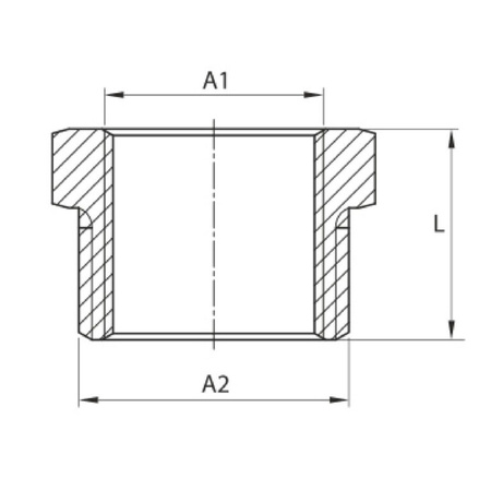 Mosazná redukce 40/25