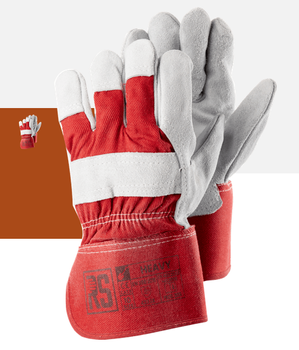 RS Heavy pracovní rukavice vyztužené štípenkou, velikost 10