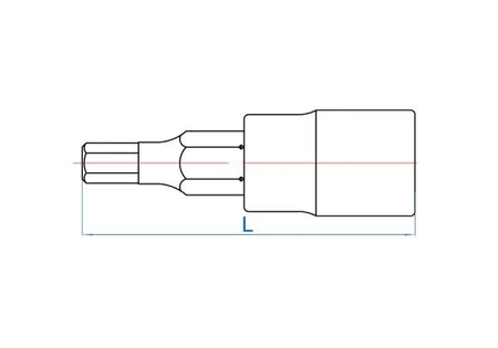 King Tony 1/4" nástrčka s šestihranným hrotem H7x37mm 203507