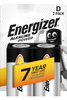 Energizer alkalická baterie D-LR20 2 kusy