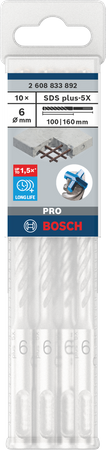 BOSCH příklepová vrtačka PRO SDS plus-5X 6x100x160mm 2608833892