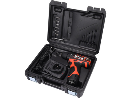 Akumulátorová sada vrtačky/šroubováku Yato 12V s bity YT-82901