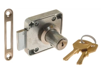 Cylindrický nábytkový zámek ZMB-4, poniklovaný ZW-LE-004