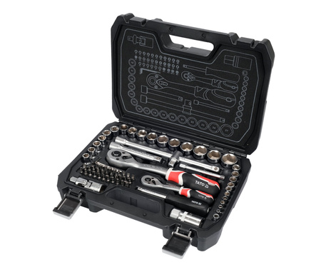 Sada nářadí Yato 1/2" 1/4" 72 dílů YT-38782