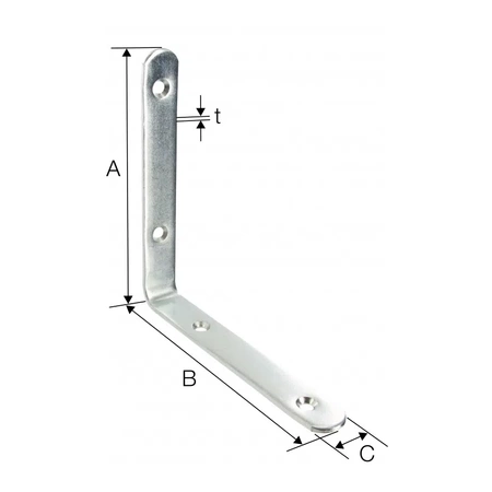 Simpson Strong-Tie úzkoúhlý konektor 30x30x15x2mm EC30/2