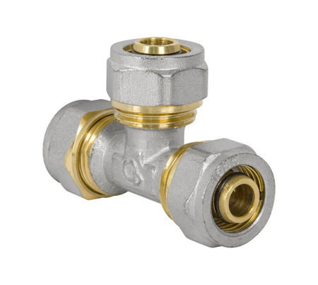 Tričko diamantové trojité PEX-AL-PEX 25x25x25 mosaz FTN-009.25x25x25.T-3