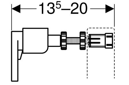 Geberit Duofix distanční držáky 111815001