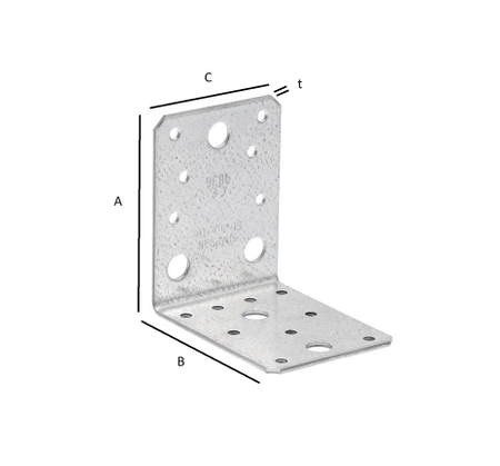 Simpson Strong-Tie úhlová spojka bez výztuhy 70x70x55x2mm AB70