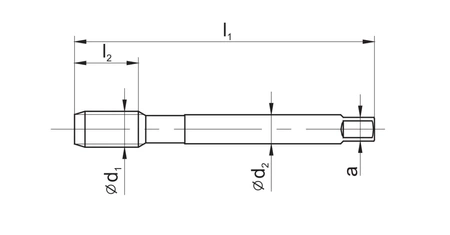 Ventilátorový závitník DIN 376 M10 C-R40 HSSE 800 D2-511101-0100