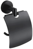 Stojan na toaletní papír Stella s krytem, ​​matná černá 07.440-B