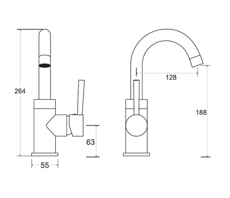 BESCO umyvadlová baterie ILLUSION II chrom BU-III-CH