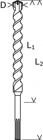 Příklepová vrtačka Bosch SDS Max-4 18x400x540mm 2608685863