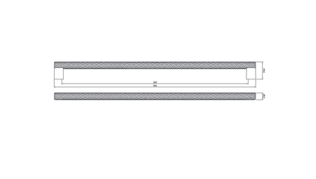 Nábytková klika Larga černá, 2 kusy S599-0141