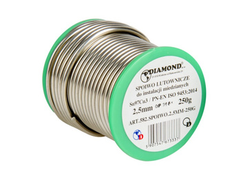 Diamantové pájecí pojivo 3mm 100g Sn97Cu3 ART.582.SPOY.3-100