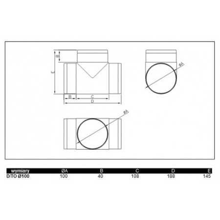 Dodáváno s kulatým T konektorem D/TO 100 007-0218